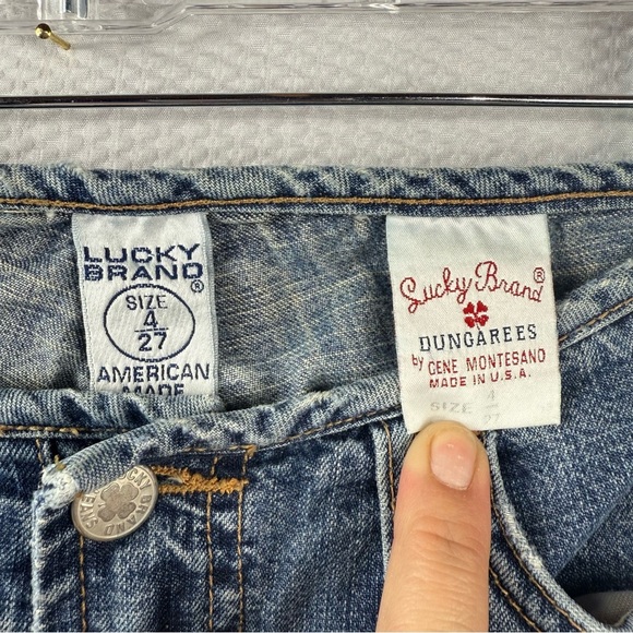 Lucky Brand Vintage Dungarees Tour Jeans Size 4/27 - Picture 3 of 8